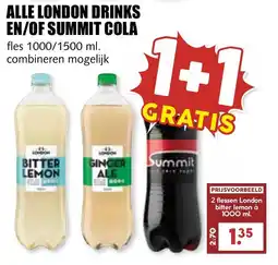 De Boerenschuur alle london drinks en/of summit cola aanbieding
