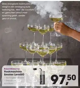 HANOS Barprofessional Rookmachine Smoker LensGO aanbieding