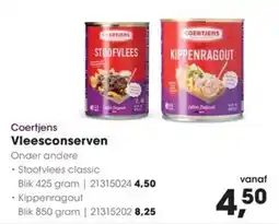 HANOS Coertjens Vleesconserveren aanbieding
