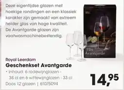HANOS Royal Leerdam Geschenkset Avantgarde aanbieding