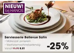 HANOS hanos serviesserie bellevue satin aanbieding
