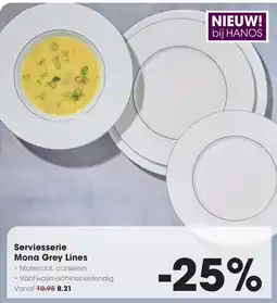 HANOS Hanos Mona Grey Lines aanbieding
