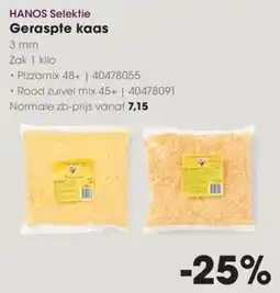 HANOS Hanos Selektie Geraspte kaas aanbieding