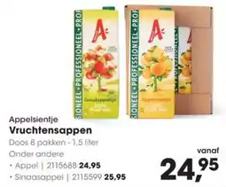 HANOS Appelsientje Vruchtensappen aanbieding