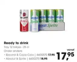 HANOS Bacardi & Coca-Cola aanbieding