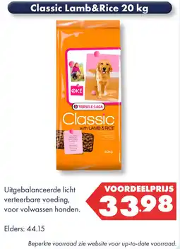 Huisdier Voordeelshop versele-laga classic with lamb & rice aanbieding
