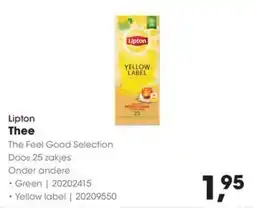 HANOS Lipton Thee aanbieding