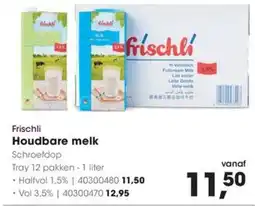 HANOS Frischli Houdbare melk aanbieding