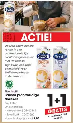 HANOS Riso Scotti Barista plantaardige dranken aanbieding