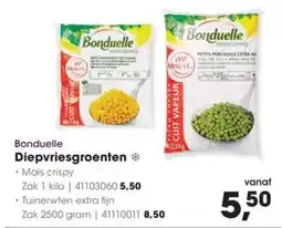 HANOS Bonduelle Diepvriesgroenten aanbieding
