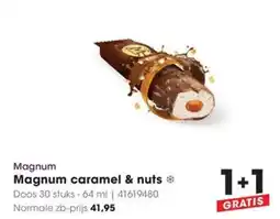 HANOS Magnum Magnum caramel & nuts aanbieding