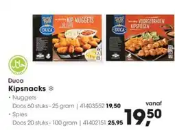 HANOS Duca Kipsnacks aanbieding