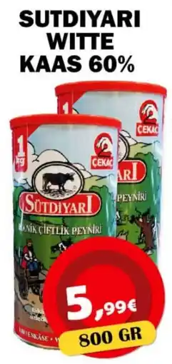 Avantage Supermarkt sutdiyari witte kaas 60% aanbieding