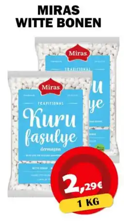 Avantage Supermarkt Miras witte bonen aanbieding