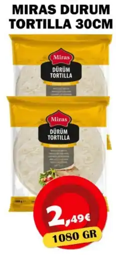 Avantage Supermarkt Miras dürüm tortilla aanbieding