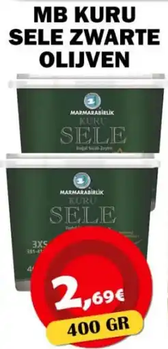 Avantage Supermarkt Marmarabirlik kuru sele zwarte olijven aanbieding