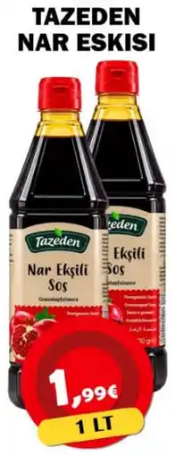 Avantage Supermarkt Tazeden Nar Eksili Sos aanbieding