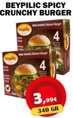 Avantage Supermarkt beypilic spicy crunchy chicken burger aanbieding