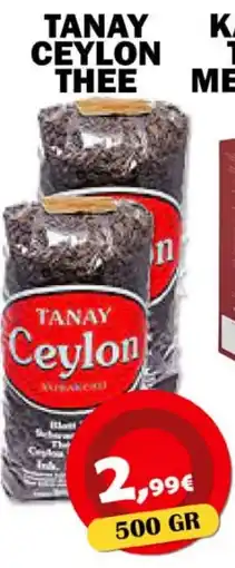 Avantage Supermarkt Tanay Ceylon thee aanbieding