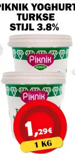 Avantage Supermarkt Piknik yoghurt turkse stijl aanbieding