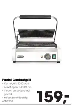 HANOS HENDI Panini Contactgrill aanbieding