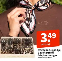 Wibra Oorbellen, Sjaaltje, Bagcharm of Telefoonhanger aanbieding