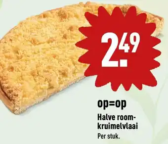 ALDI Halve room- kruimelvlaai aanbieding