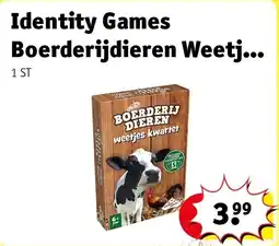 Kruidvat Identity Games Boerderijdieren Weetjes Kwartet aanbieding