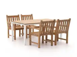 Kees Smit Sunyard Wales/Linosa 180cm dining tuinset 5-delig aanbieding