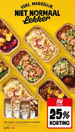 Jumbo Alle Jumbo's verse Hollandse maaltijden aanbieding