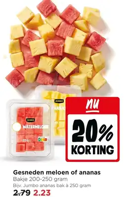 Jumbo Gesneden meloen of ananas aanbieding