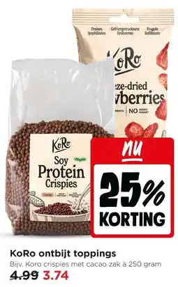 Jumbo KoRo ontbijt toppings aanbieding