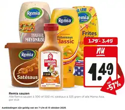 Jumbo Remia sauzen aanbieding
