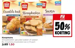 Jumbo Koopmans Stroopkoeken, gevulde koeken of soezen aanbieding