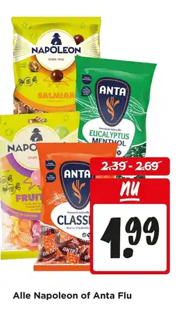 Jumbo Alle Napoleon of Anta Flu aanbieding