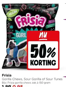 Jumbo Frisia Gorilla Chews, Sour Gorilla of Sour Tunes aanbieding