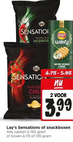 Jumbo Lay's Sensations of snackboxen aanbieding