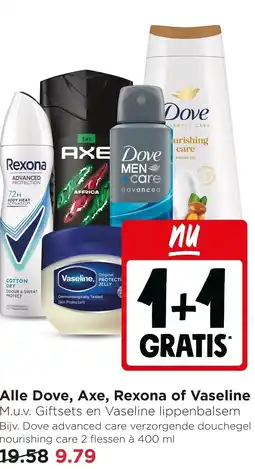 Jumbo Alle Dove, Axe, Rexona of Vaseline aanbieding