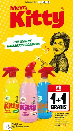 Jumbo Alle Mevr. Kitty schoonmaakmiddelen aanbieding