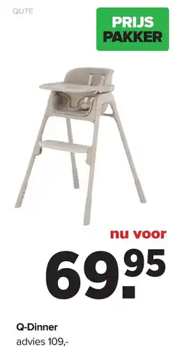 Baby-Dump Qute Q-Dinner aanbieding