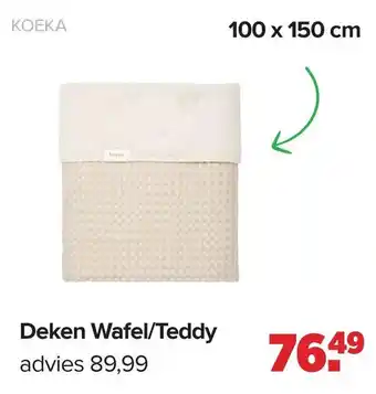 KOEKA Deken Wafel/Teddy