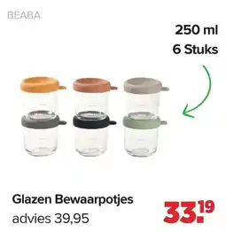 Baby-Dump Béaba Glazen Bewaarpotjes aanbieding