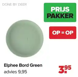 Baby-Dump Done by deer Elphee Bord Green aanbieding
