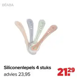 Baby-Dump Béaba siliconenlepels 4 stuks aanbieding