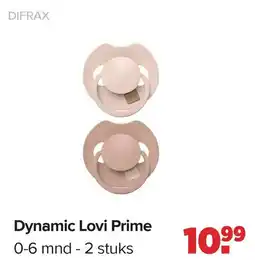 Baby-Dump Difrax Dynamic Lovi Prime aanbieding