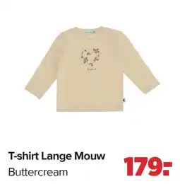 Baby-Dump T-shirt Lange Mouw Buttercream aanbieding
