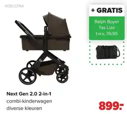 Baby-Dump koelstra next gen 2.0 2-in-1 combi-kinderwagen aanbieding