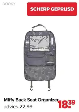 Baby-Dump Miffy Back Seat Organizer aanbieding