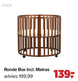 Baby-Dump Puck Ronde Box Incl. Matras aanbieding
