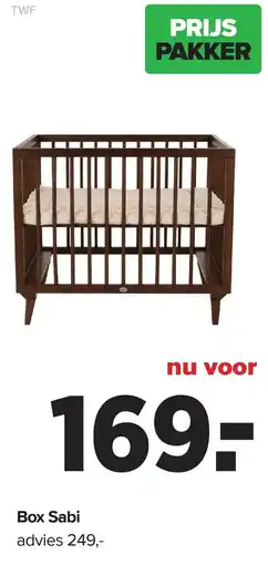 Baby-Dump Box Sabi aanbieding